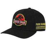 Jurassic Park - Embroidered Snapback Black Hat