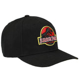 Jurassic Park - Embroidered Snapback Black Hat