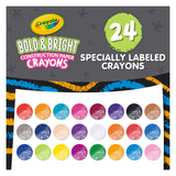 Crayola Bold & Bright Construction Paper Crayons, 24 Count