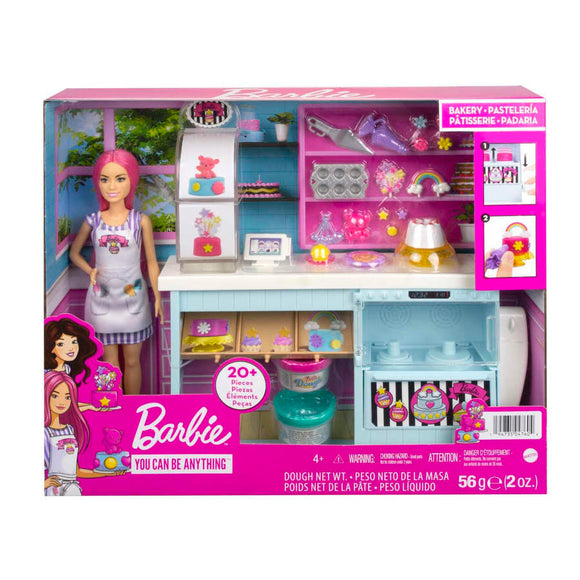 Barbie Doll Bakery Playset With Pink-Haired Petite Doll, Baking Station, 20+ Pieces
