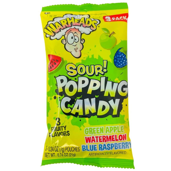 Warheads Sour Popping Candy 3pk - .74oz